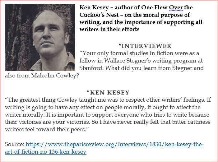 Ken Kesey on the art of writing
