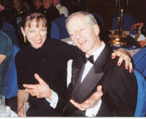 Dr Jim Byrne, Doctor of Counselling, with his wife in Hebden Bridge