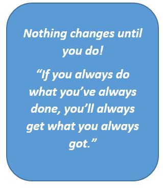 NLP quote, you change, it changes