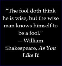Shakespeare quote about wisdom