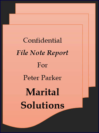 My analytical reports about my couples therapy clients are highly detailed